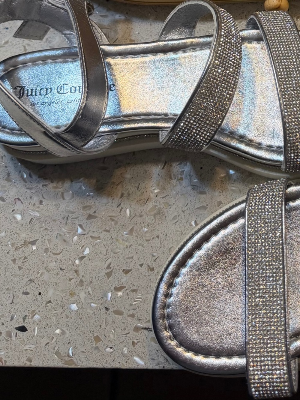 Juicy Couture Sandals SILVER 9.5